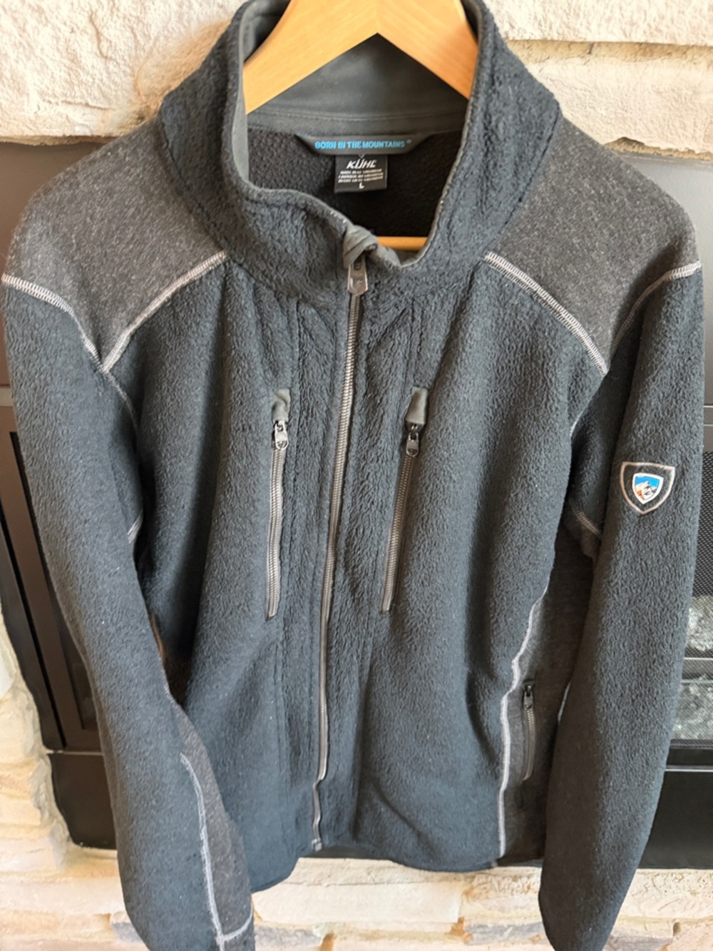 Kuhl Charcoal Gray Full-Zip Fleece Jacket